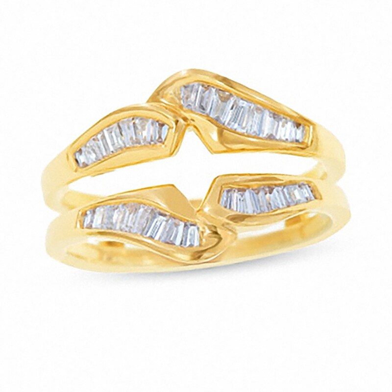 Previously Owned - 1/2 CT. T.W. Tapered Baguette Diamond Solitaire Wrap in 14K Gold