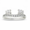 Thumbnail Image 1 of Previously Owned - 3/8 CT. T.W. Four-Stone Diamond Wrap Solitaire Enhancer in 14K White Gold