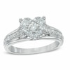Thumbnail Image 1 of Previously Owned - 3/4 CT. T.W. Diamond Heart Cluster Ring in 10K White Gold