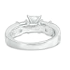 Thumbnail Image 3 of Previously Owned - 2-3/4 CT. T.W. Princess-Cut Diamond Past Present Future® Bridal Set in 14K White Gold