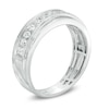 Thumbnail Image 1 of Previously Owned - Men's 1/2 CT. T.W. Diamond Milgrain Wedding Band in 10K White Gold