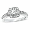 Thumbnail Image 0 of Previously Owned - 1/2 CT. T.W. Princess-Cut Diamond Frame Engagement Ring in 14K White Gold