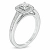 Thumbnail Image 1 of Previously Owned - 1/2 CT. T.W. Princess-Cut Diamond Frame Engagement Ring in 14K White Gold