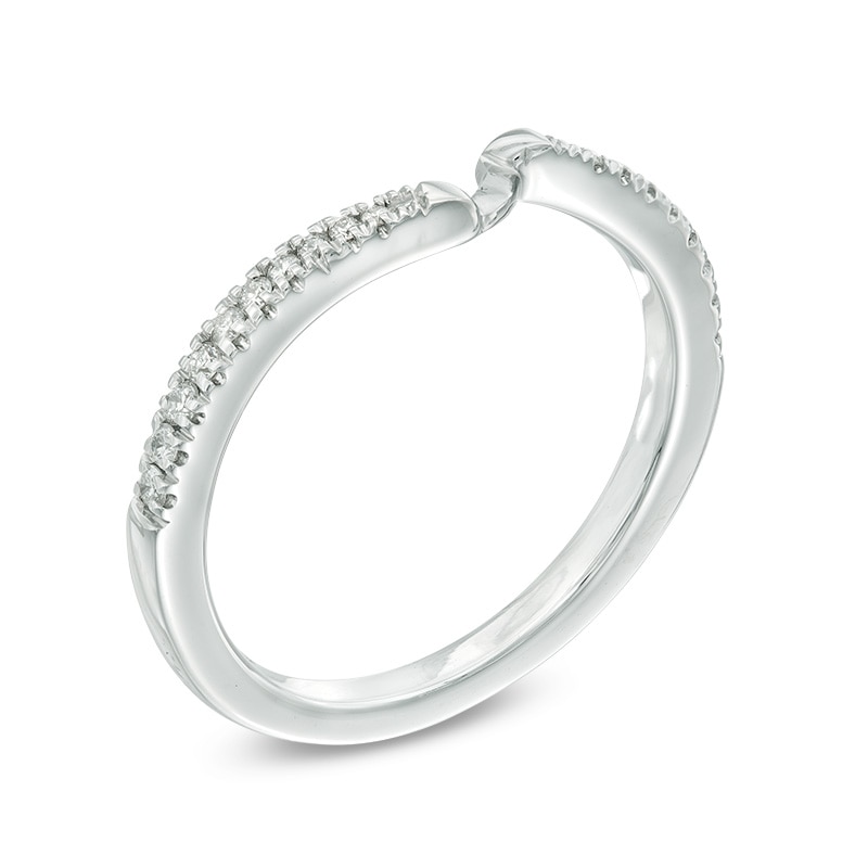 Previously Owned - Ever Us® 1/8 CT. T.W. Diamond Contour Band in 14K White Gold