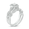 Thumbnail Image 2 of Previously Owned - 5/8 CT. T.W. Princess-Cut Diamond Frame Twist Shank Bridal Set in 10K White Gold