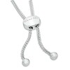 Thumbnail Image 2 of Previously Owned - Ever Us® 1/3 CT. T.W. Two-Stone Diamond Bypass Bolo Bracelet in 14K White Gold - 9.5"
