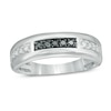 Thumbnail Image 0 of Previously Owned - Men's 3/8 CT. T.W. Enhanced Black and White Diamond Wedding Band in 10K White Gold
