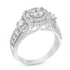 Thumbnail Image 1 of Previously Owned - 1 CT. T.W. Diamond Cluster Three Stone Style Ring in 10K White Gold