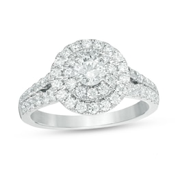 Previously Owned - Love's Destiny by Peoples 1-1/4 CT. T.W. Diamond Engagement Ring in 14K White Gold