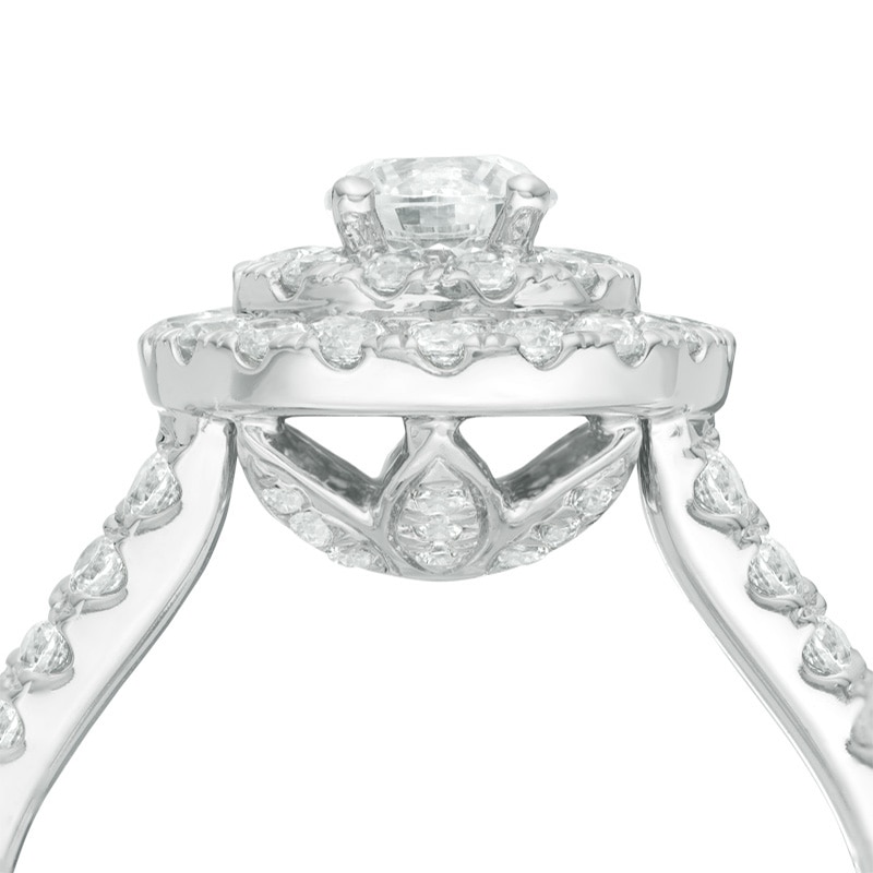 Main Image 3 of Previously Owned - Love's Destiny by Peoples 1-1/4 CT. T.W. Diamond Engagement Ring in 14K White Gold