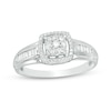 Thumbnail Image 0 of Previously Owned - 1/3 CT. T.W. Multi-Diamond Cushion Frame Ring in 10K White Gold