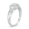 Thumbnail Image 1 of Previously Owned - 1/3 CT. T.W. Composite Diamond Cushion Frame Ring in 10K White Gold