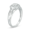 Thumbnail Image 1 of Previously Owned - 1/3 CT. T.W. Multi-Diamond Cushion Frame Ring in 10K White Gold