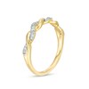 Thumbnail Image 2 of Previously Owned - 1/10 CT. T.W. Diamond Twist Vintage-Style Band in 10K Gold