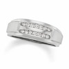 Thumbnail Image 1 of Previously Owned - 1/4 CT. T.W. Diamond Double Row Band in 10K White Gold
