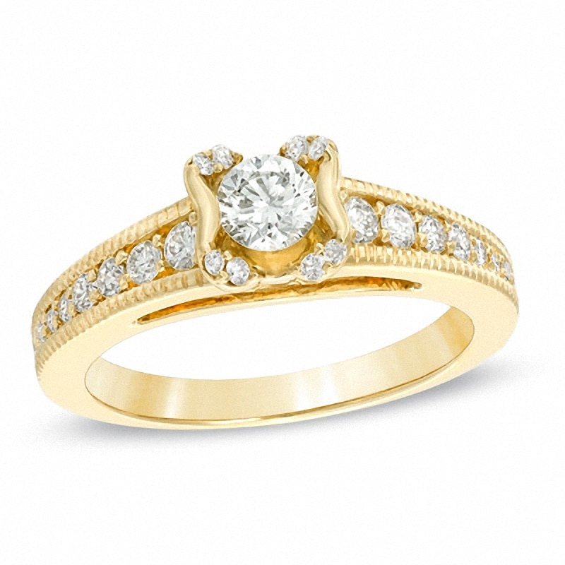 Previously Owned - 5/8 CT. T.W. Diamond Sirena™ Engagement Ring in 14K Gold