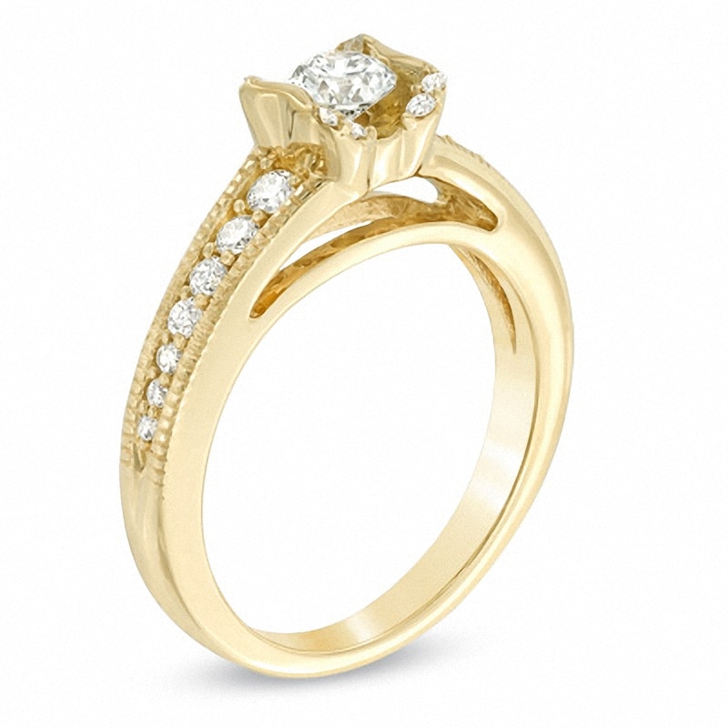Previously Owned - 5/8 CT. T.W. Diamond Sirena™ Engagement Ring in 14K Gold