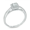Thumbnail Image 1 of Previously Owned - 1/3 CT. T.W. Diamond Square Frame Engagement Ring in 10K White Gold