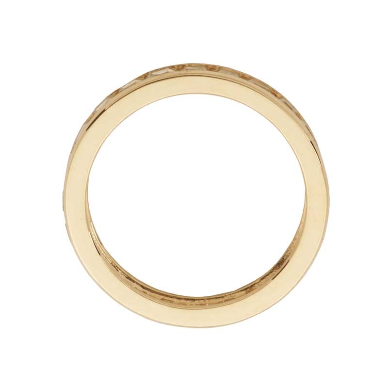 Main Image 4 of Previously Owned - Princess-Cut White Topaz Eternity Band in 10K Gold
