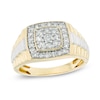 Thumbnail Image 1 of Previously Owned - 3/4 CT. T.W. Diamond Square Anniversary Ring in 10K Two-Tone Gold