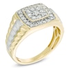 Thumbnail Image 2 of Previously Owned - 3/4 CT. T.W. Diamond Square Anniversary Ring in 10K Two-Tone Gold