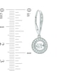 Previously Owned - Unstoppable Love™ 3/8 CT. T.W. Diamond Frame Drop Earrings in 10K White Gold