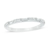 Thumbnail Image 1 of Previously Owned - 1/4 CT. T.W. Baguette and Round Diamond Anniversary Band in 14K White Gold