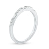 Thumbnail Image 2 of Previously Owned - 1/4 CT. T.W. Baguette and Round Diamond Anniversary Band in 14K White Gold
