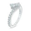 Thumbnail Image 3 of Previously Owned 1 CT. T.W. Two-Stone Diamond Bypass Anniversary Band in 14K White Gold