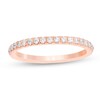 Previously Owned - Love's Destiny by Zales 1/4 CT. T.W. Diamond Wedding Band in 14K Rose Gold (I/I1)
