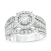 Thumbnail Image 0 of Previously Owned - 1 CT. T.W. Diamond Frame Multi-Row Engagement Ring in 10K White Gold