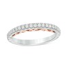 Thumbnail Image 0 of Previously Owned - Adrianna Papell 1/4 CT. T.W. Diamond Vintage-Style Band in 14K Two-Tone Gold (I/I1)