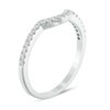 Thumbnail Image 1 of Previously Owned - Adrianna Papell 1/6 CT. T.W. Diamond Contour Wedding Band in 14K White Gold (I/I1)