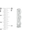 Thumbnail Image 2 of Previously Owned - 1/2 CT. T.W. Diamond Braided Hoop Earrings in 10K White Gold