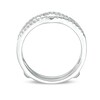 Thumbnail Image 5 of Previously Owned - 1/4 CT. T.W. Diamond Contour Ribbon Solitaire Enhancer in 14K White Gold