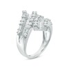 Thumbnail Image 2 of Previously Owned - 1 CT. T.W. Baguette and Round Diamond Bypass Ring in 10K White Gold