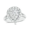 Thumbnail Image 1 of Previously Owned - 1-1/3 CT. T.W. Diamond Double Pear-Shaped Frame Engagement Ring in 14K White Gold