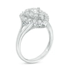 Thumbnail Image 1 of Previously Owned - 1-1/3 CT. T.W. Diamond Double Pear-Shaped Frame Engagement Ring in 14K White Gold
