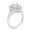 Thumbnail Image 2 of Previously Owned - 1-1/3 CT. T.W. Diamond Double Pear-Shaped Frame Engagement Ring in 14K White Gold