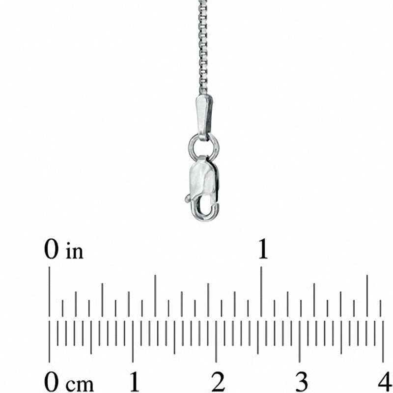 Main Image 2 of Previously Owned - 1.0mm Box Chain Necklace in 10K White Gold - 16"