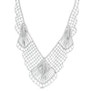 Thumbnail Image 1 of Previously Owned - Beaded Mesh Necklace in Sterling Silver - 17"