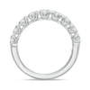 Previously Owned - Vera Wang Love Collection 5/8 CT. T.W. Baguette and Round Diamond Wedding Band in 14K White Gold