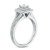Thumbnail Image 2 of Previously Owned - Vera Wang Love Collection 5/8 CT. T.W. Princess-Cut Diamond Frame Engagement Ring in 14K White Gold