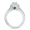 Thumbnail Image 3 of Previously Owned - Vera Wang Love Collection 5/8 CT. T.W. Princess-Cut Diamond Frame Engagement Ring in 14K White Gold