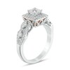 Thumbnail Image 1 of Previously Owned - Adrianna Papell 1 CT. T.W. Princess-Cut Diamond Frame Engagement Ring in 14K Two-Tone Gold