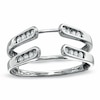 Thumbnail Image 1 of Previously Owned - 1/4 CT. T.W. Diamond Channel Cathedral Solitaire Enhancer in 14K White Gold
