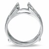 Thumbnail Image 2 of Previously Owned - 1/4 CT. T.W. Diamond Channel Cathedral Solitaire Enhancer in 14K White Gold