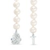 Thumbnail Image 3 of Previously Owned-Vera Wang Love Collection 6.5-7.0mm Freshwater Cultured Pearl 1/15 CT. T.W. Diamond Necklace