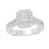 Thumbnail Image 1 of Previously Owned - Vera Wang Love Collection 1 CT. T.W. Emerald-Cut Diamond Engagement Ring in 14K White Gold