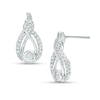 Thumbnail Image 0 of Previously Owned - Interwoven™ 1/8 CT. T.W. Diamond Drop Earrings in Sterling Silver